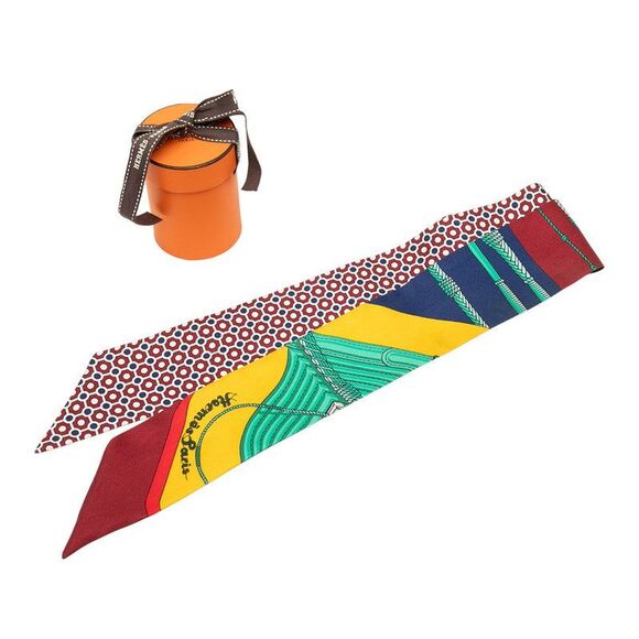 Hermes CLIC CLAC MODERN CANNAGE Silk Scarf